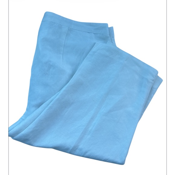 2-pc Women’s Jessica London Linen blend capris set While Size 22/20W - Picture 9 of 12